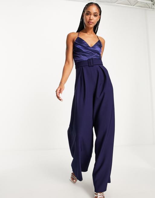 Asos store navy jumpsuit