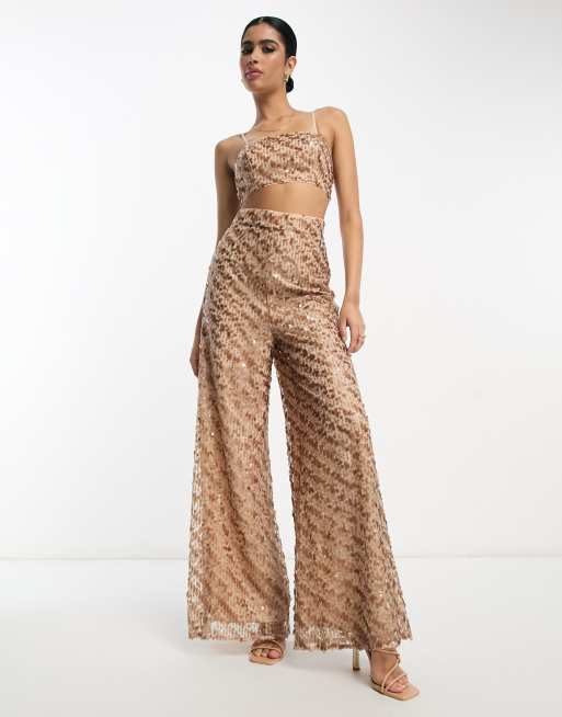 ASOS Backless Jumpsuit with All Over Sequins