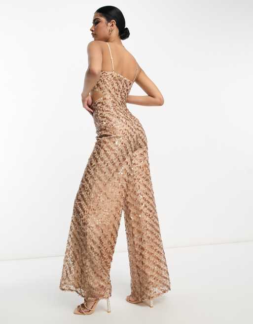 Asos glitter hot sale jumpsuit