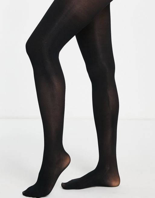 Conturve Black 40 Denier Tear-Proof Shaping Tights New Look