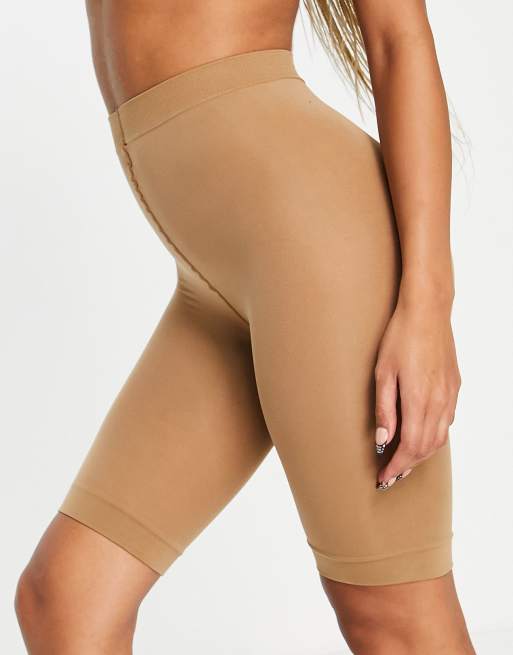 ASOS DESIGN 2 pack anti-chafing shorts in golden bronze