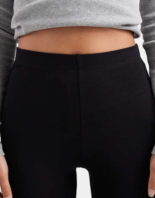 ASOS DESIGN 2 pack basic jersey leggings in black, 4 of 5
