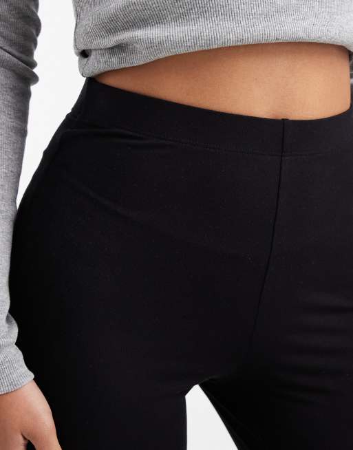 ASOS DESIGN 2 pack basic jersey leggings in black, 5 of 5