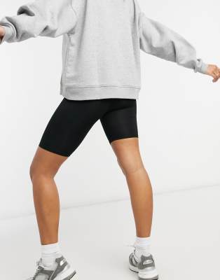 ASOS DESIGN Tall basic legging shorts in black