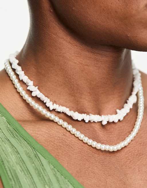 Asos hot sale shell necklace