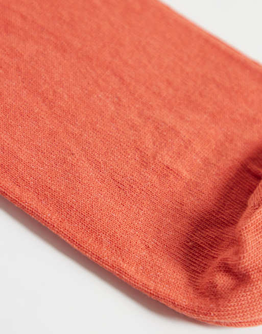 ASOS DESIGN 2-pack bomullsstrumpor i rött och salviagrönt, 3 av 3