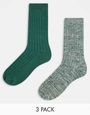 ASOS DESIGN 2 pack boot socks in multiple colours