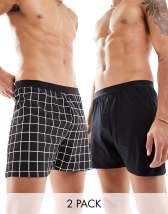 Hugo Bodywear 2 pack woven boxers in navy