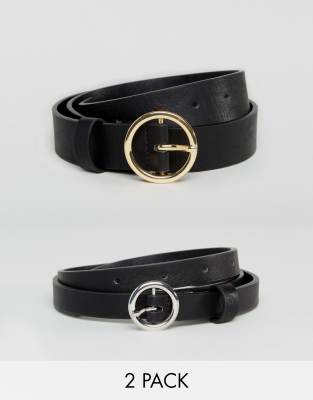 circle buckle belt