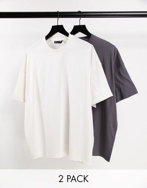 Organic Black & White 2 Pack Oversized T-Shirt