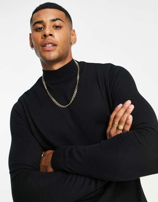 Black hotsell jumper turtleneck