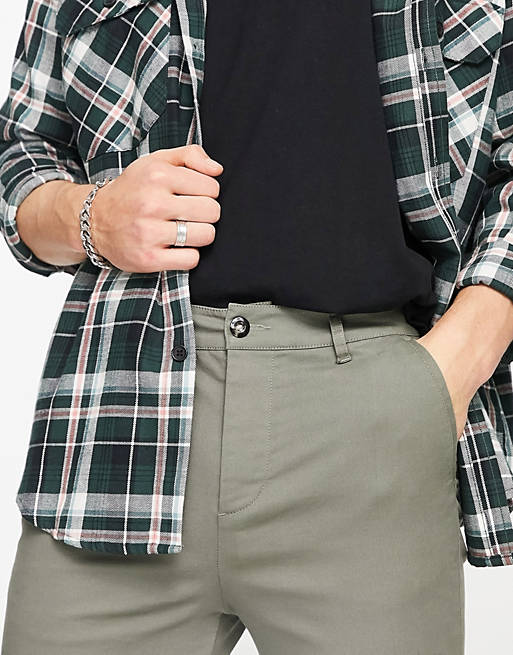 Men 2 pack extreme super skinny chinos in khaki and black save 