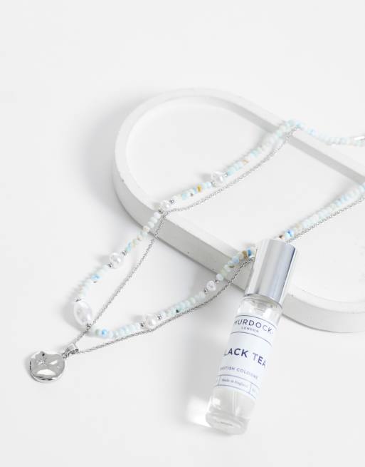 ASOS DESIGN 2 pack faux pearl beaded and coin pendant necklace in silver, 2 of 4