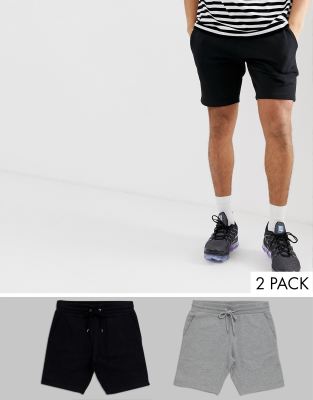asos design jersey skinny shorts