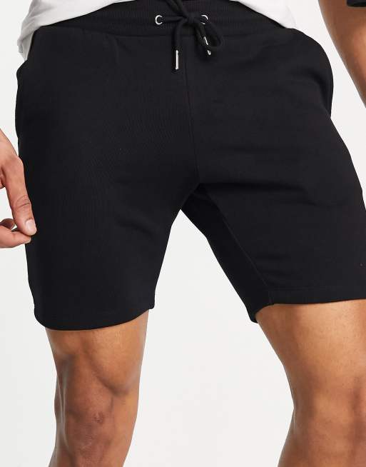 ASOS DESIGN 2 pack jersey skinny shorts in grey marl/ black, 4 of 4