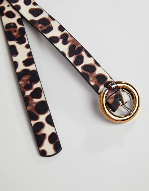 Asos leopard clearance print belt