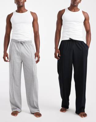 Asos Design 2 Pack Lounge Bottoms In Multi