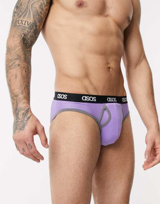 Juicy Couture x ASOS mesh briefs in lilac