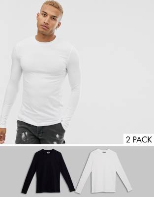 asos muscle fit long sleeve