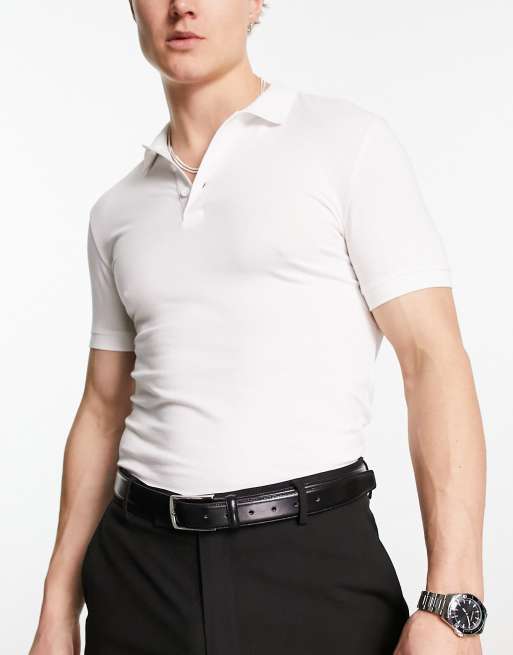 Asos muscle cheap fit polo