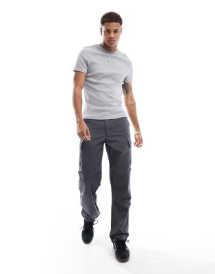 Asos Design 2-pack Muscle Fit Rib T-shirts In Multi