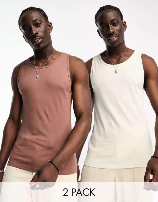 Cotton Ribbed Tank Top 2-Pack  Cotton rib tank top, Ribbed tank tops, Tank  tops