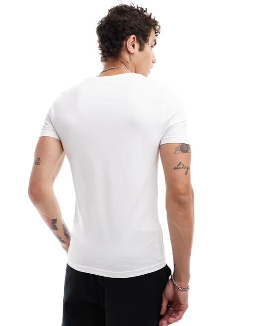 ASOS DESIGN muscle t-shirt in white open mesh