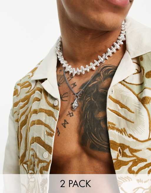 Asos hot sale necklace mens