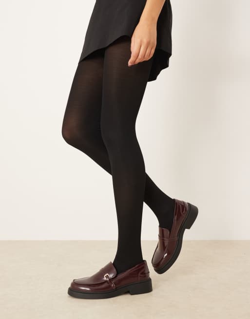 ASOS DESIGN 2 pack of 80 denier tights in black, 2 of 3