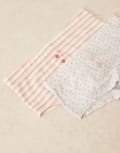 [ASOS DESIGN] ASOS DESIGN 2 pack of cheeky boxers in ditsy and pink stripe-Multi S MULTI