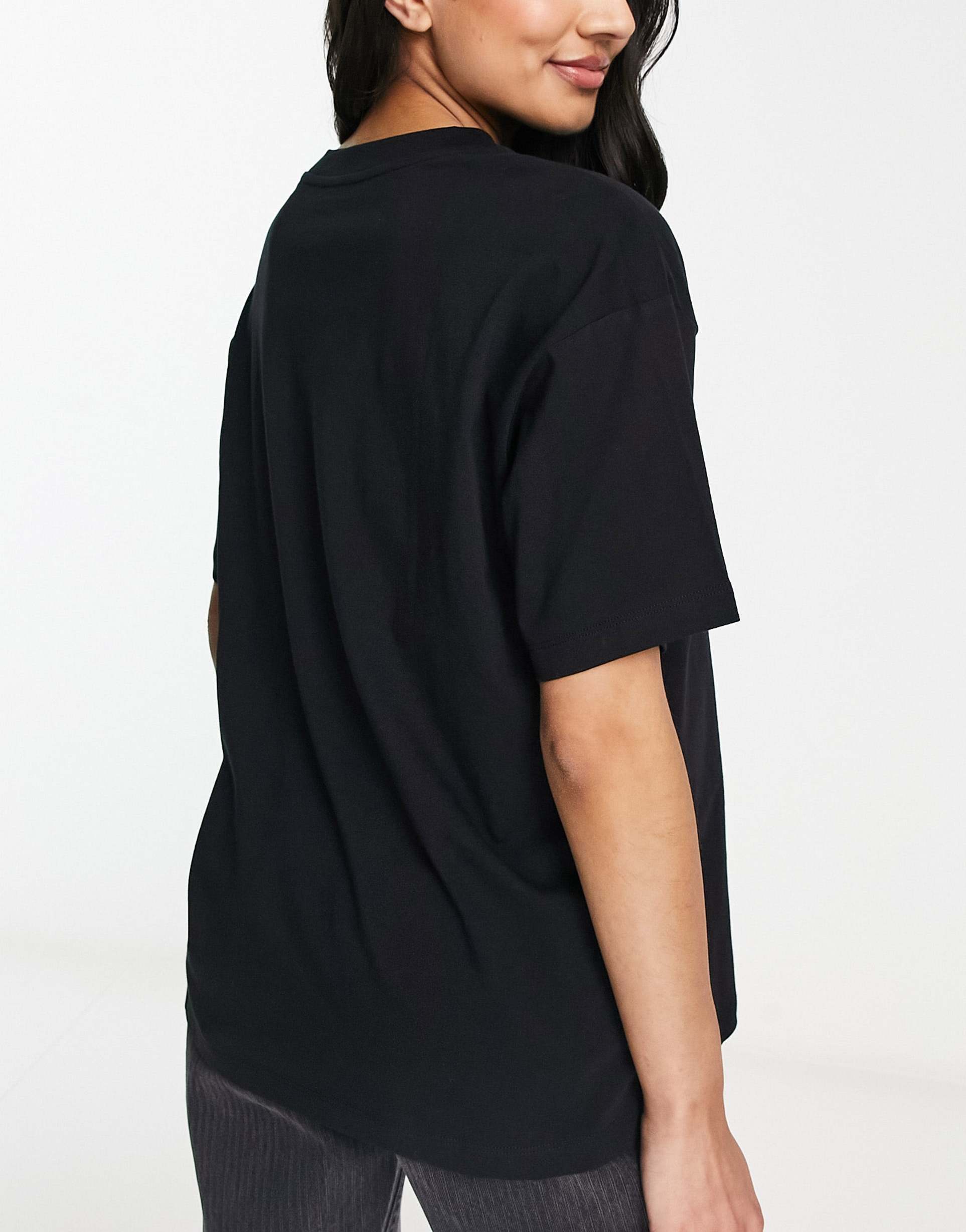 asos design 2 pack oversized t-shirt in black & white