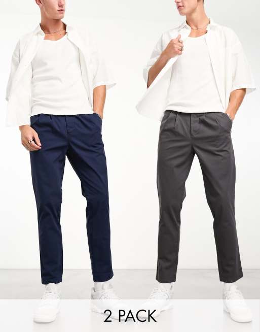 Asos navy hot sale chinos