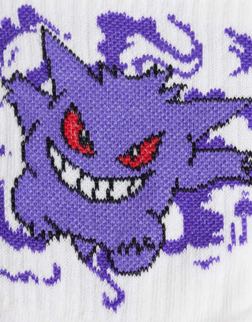 ASOS DESIGN 2-pack Pokémon-strumpor med Gengar-motiv i flerfärgat, 2 av 3