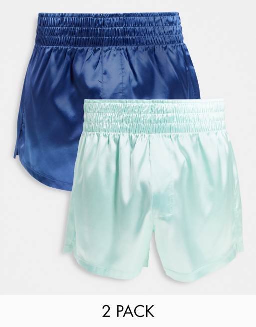 ASOS DESIGN 2-pack satin boxers - ShopStyle