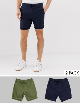 asos skinny chino shorts