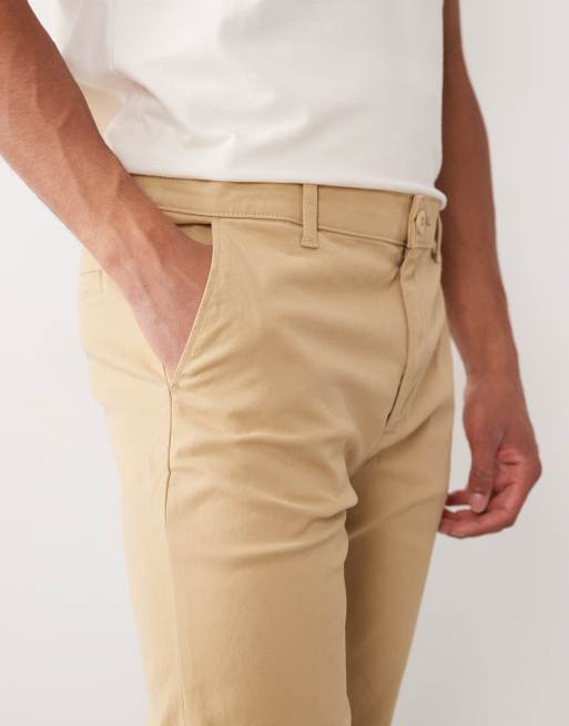 ASOS DESIGN 2 pack skinny chinos in beige and navy, 5 of 5
