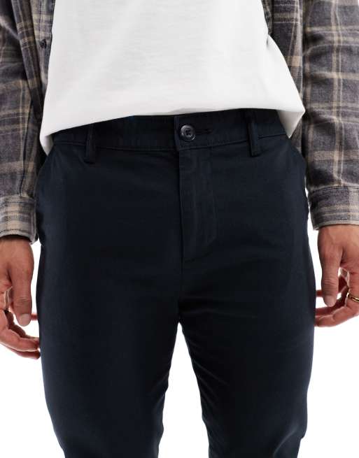 ASOS DESIGN 2 pack skinny chinos in black and navy | ASOS
