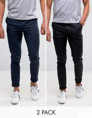 navy blue skinny chinos