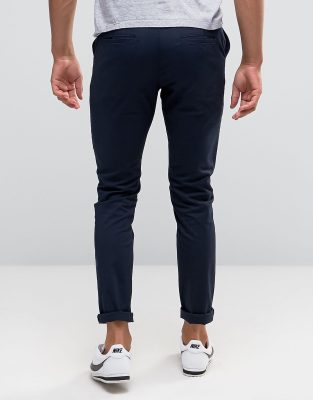 black skinny chino