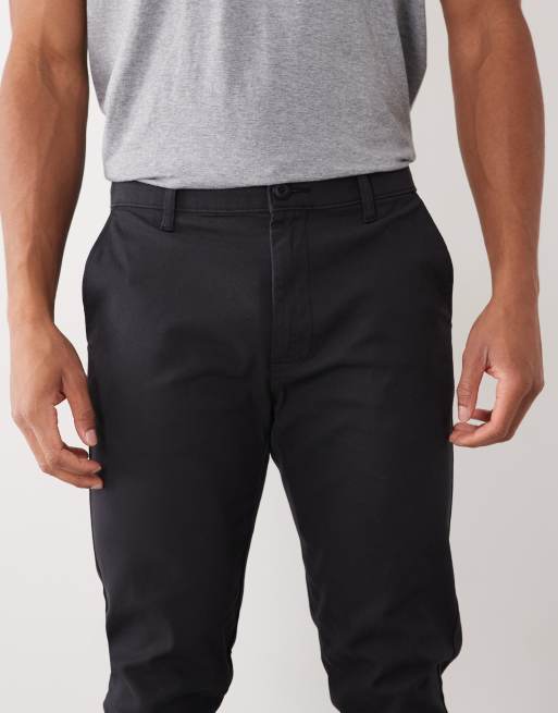 ASOS DESIGN 2 pack skinny chinos in charcoal and black, 4 of 5