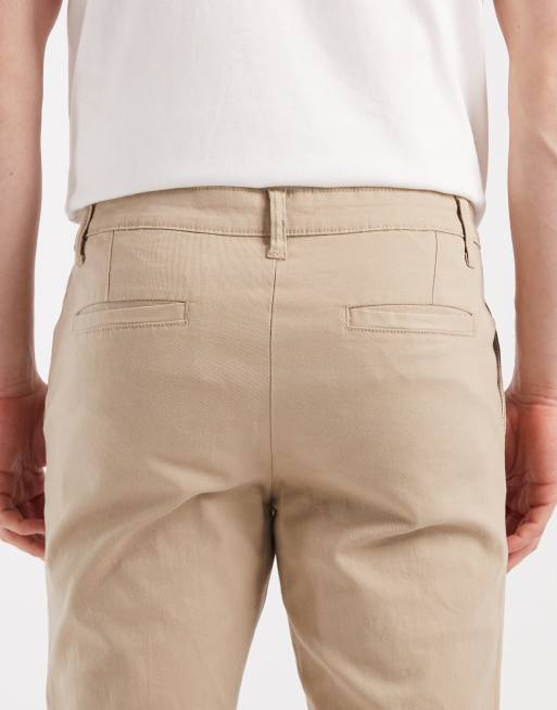 ASOS DESIGN 2 pack skinny chinos in navy and stone, 4 of 5