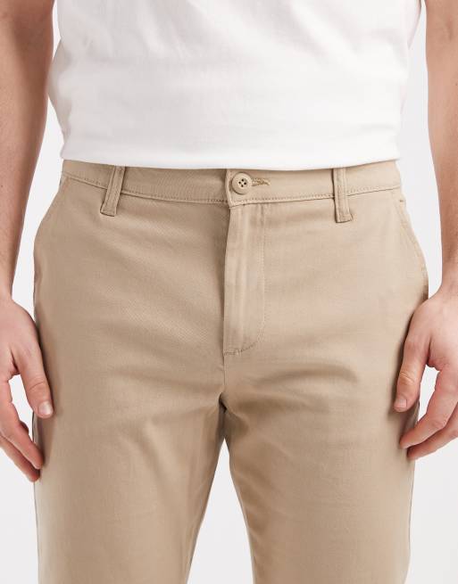 ASOS DESIGN 2 pack skinny chinos in navy and stone, 5 of 5