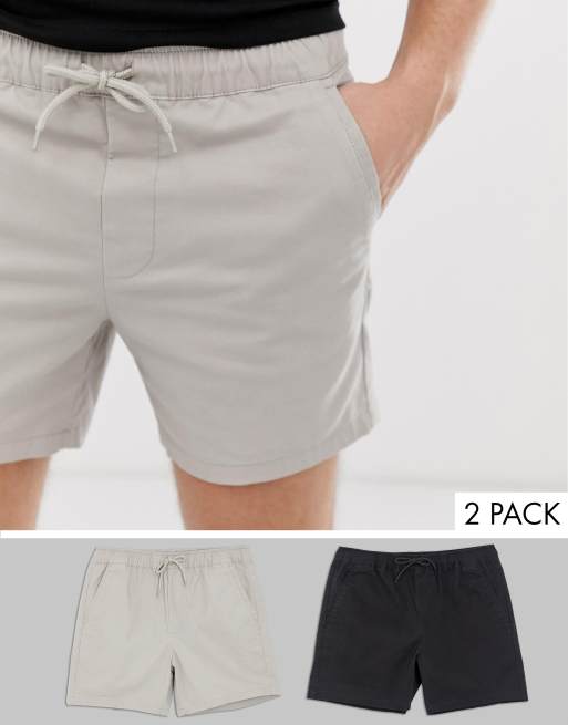 elasticated chino shorts