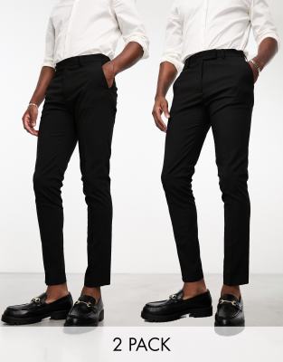 mens black trousers