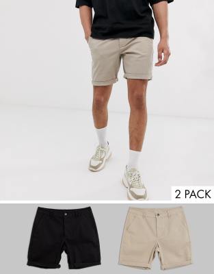 beige chino shorts