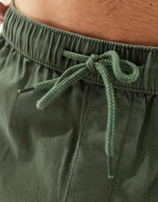ASOS DESIGN 2 pack slim chino shorts in khaki and stone