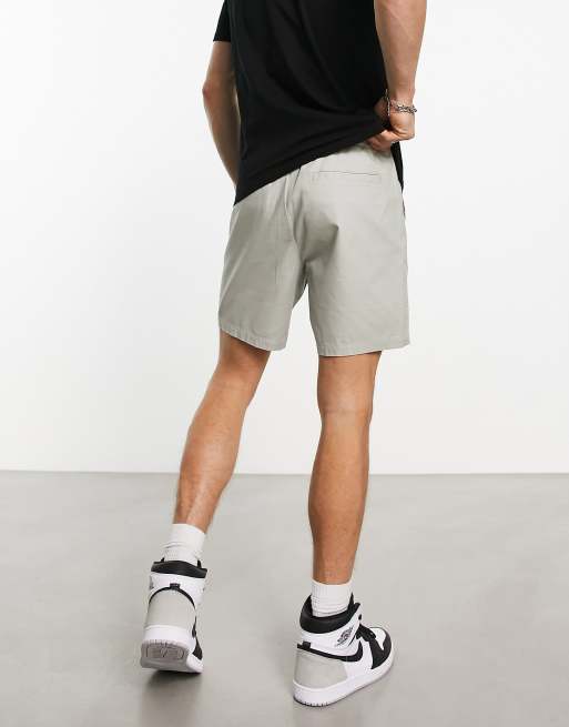 ASOS Design Slim Jersey Shorts in Gray heather-Grey