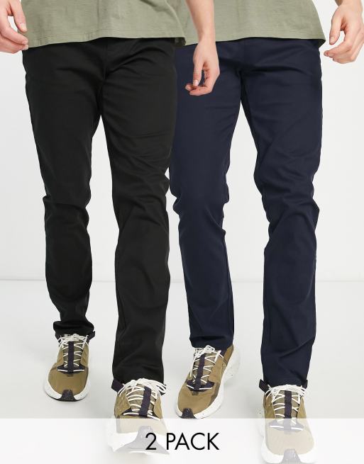 Black chinos hot sale asos