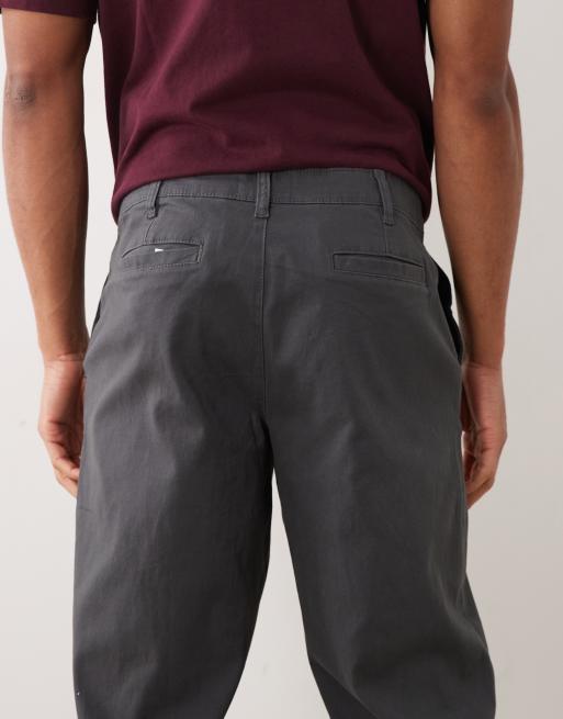 ASOS DESIGN 2 pack straight chinos in charcoal and stone, 5 of 5