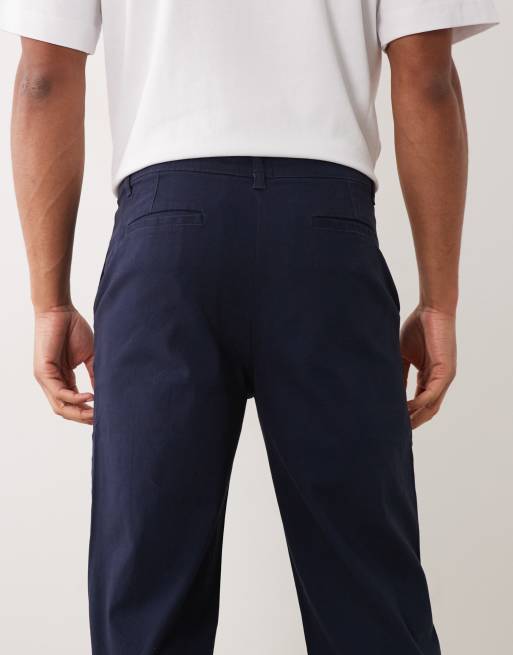 ASOS DESIGN 2 pack straight chinos in navy and stone, 5 of 5